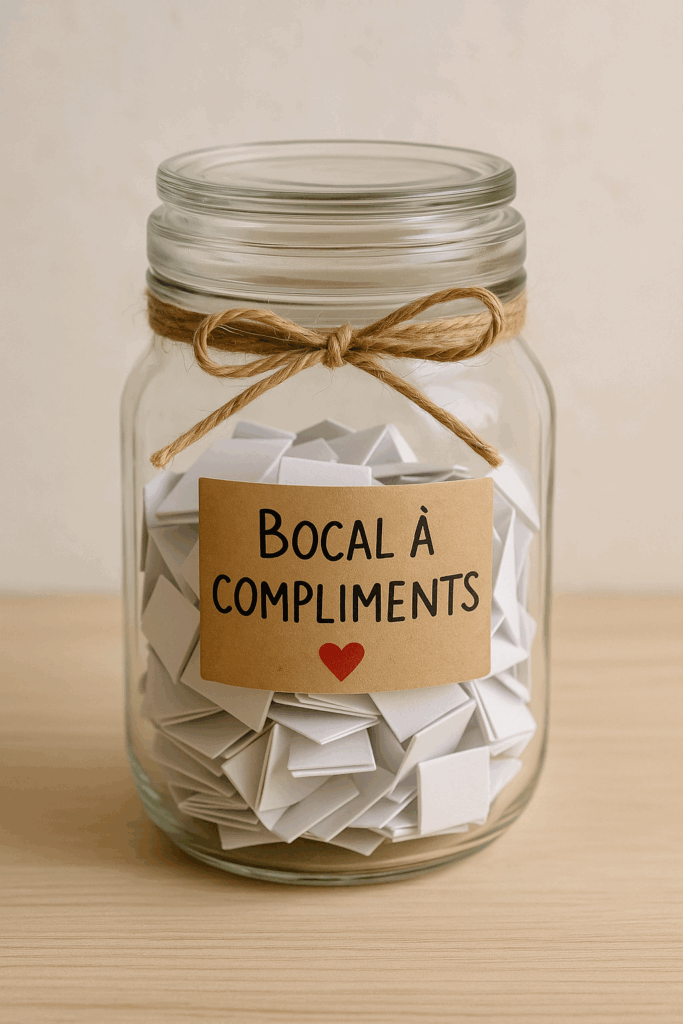 Bocal à compliments pour la fête des mères